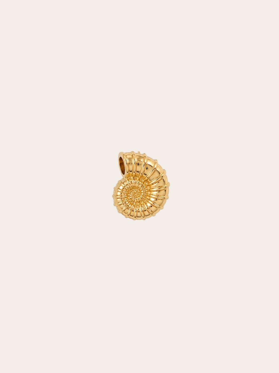 Spiral Seashell Thread Pendant