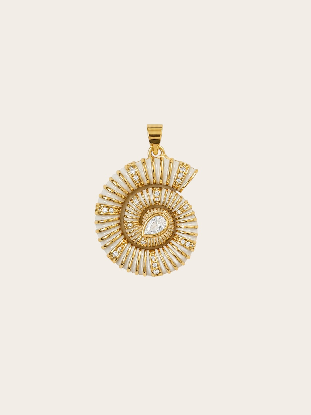 Statement Spiral Shell Pendant