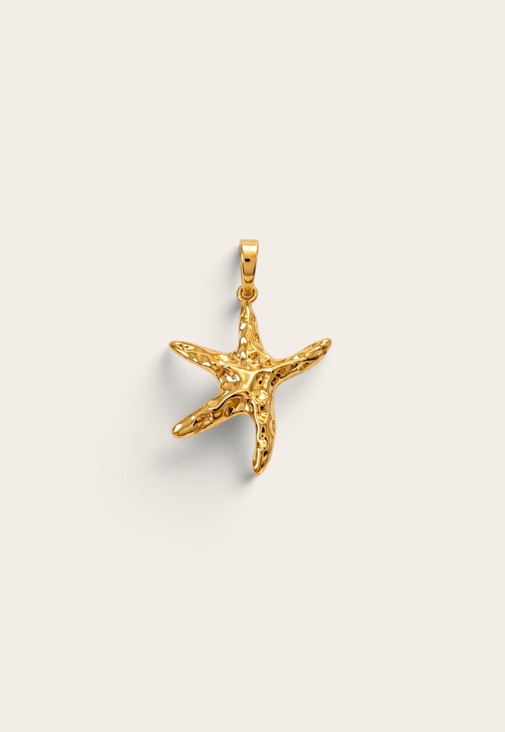 Hammered Starfish Pendant